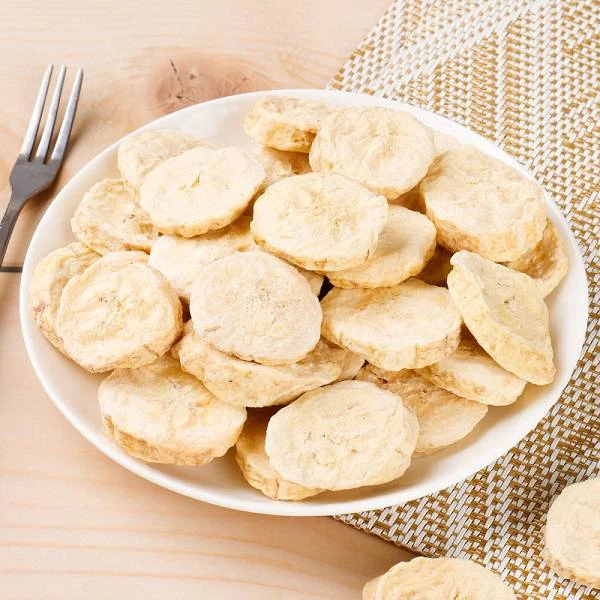 Fatia de banana desidratada